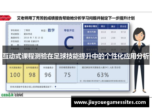互动式课程测验在足球技能提升中的个性化应用分析